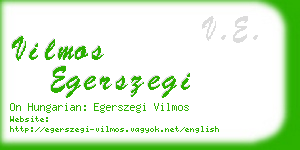 vilmos egerszegi business card